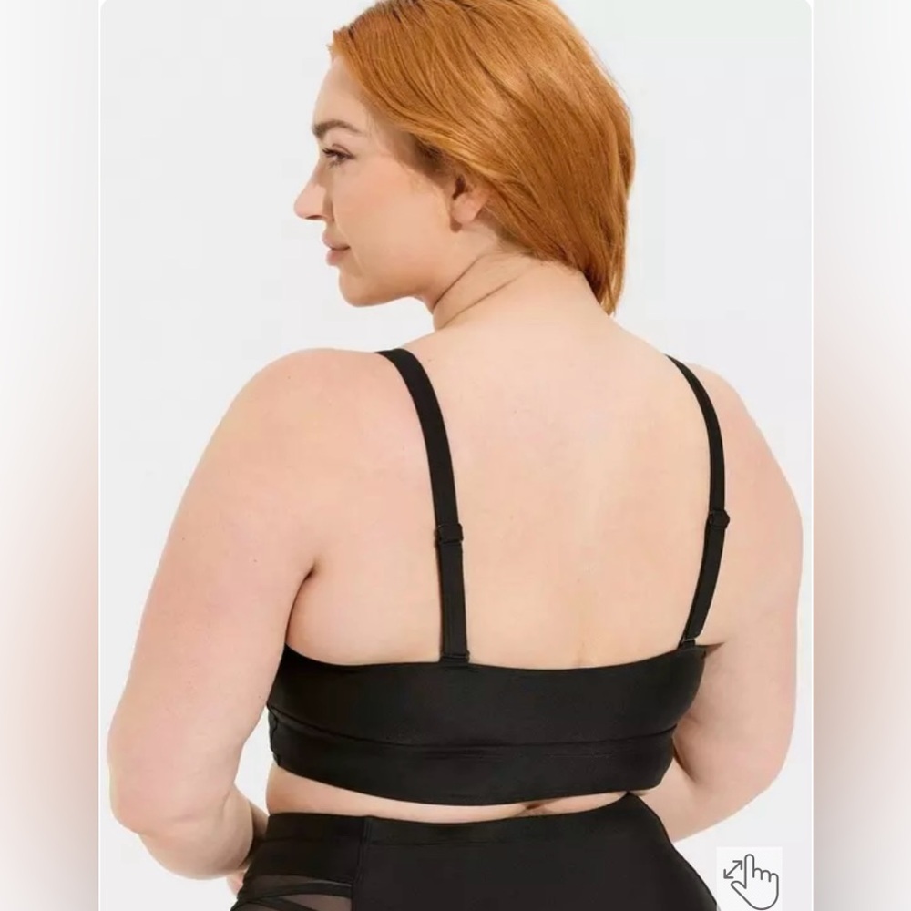 Wireless Strappy Lace Up Bikini Top Size 1 - Picture 3 of 10